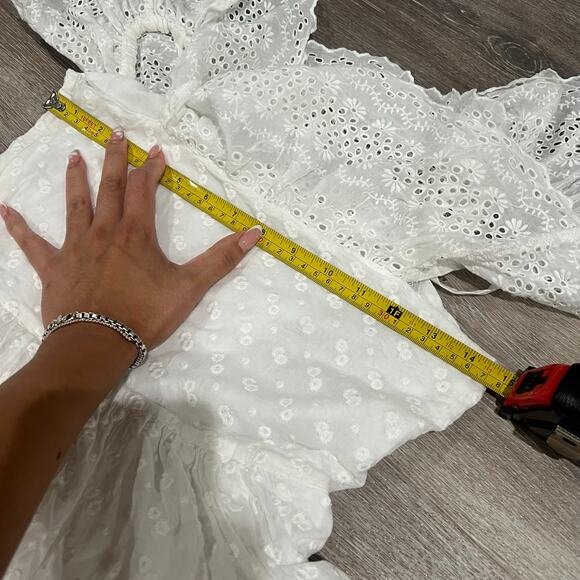 Isabel Marant Etoile Timoria Asymmetrical Dress White Size 2 XS - Picture 11 of 12